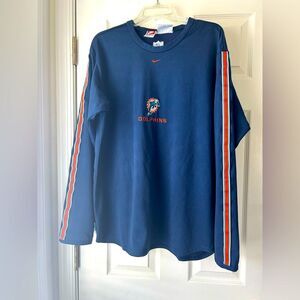 Nike NFL Pro Line Miami Dolphins Long Sleeve Shirt Size XL